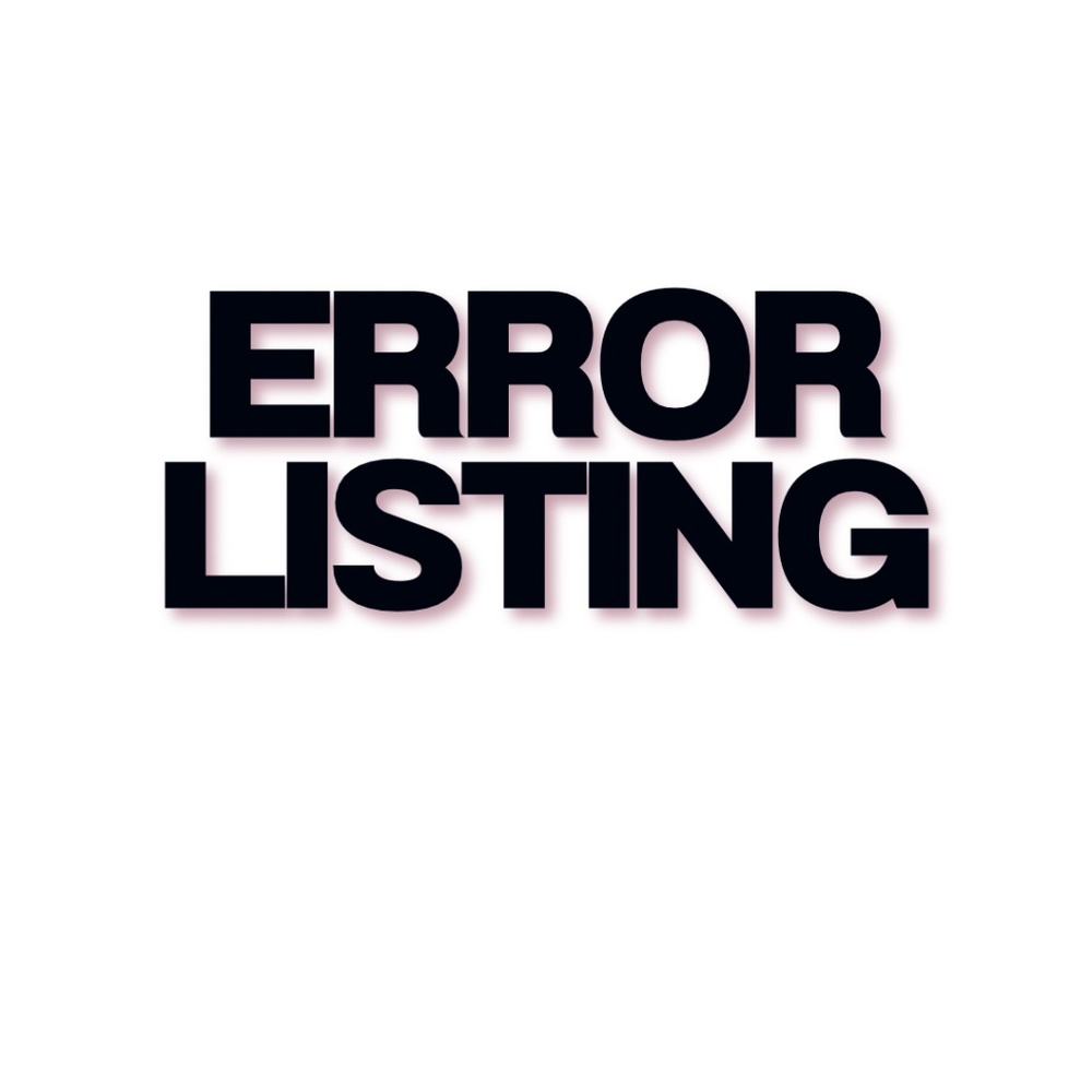 Error listing